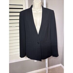 Talbots Suit Jacket Lined 1-button Pockets Sz 10 Lined Blazer